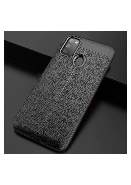 Samsung Galaxy M30S Kılıf Deri Silikon Yüzeyli Yüksek Kaliteli Silikondan Üretilmiş Premium Silikon Kapak Ryc/niss