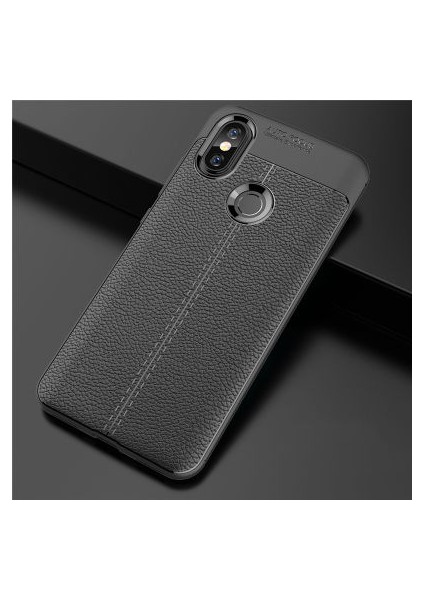 Xiaomi Mi A2 Lite Kılıf Deri Silikon Yüzeyli Yüksek Kaliteli Silikondan Üretilmiş Premium Silikon Kapak Ryc/niss