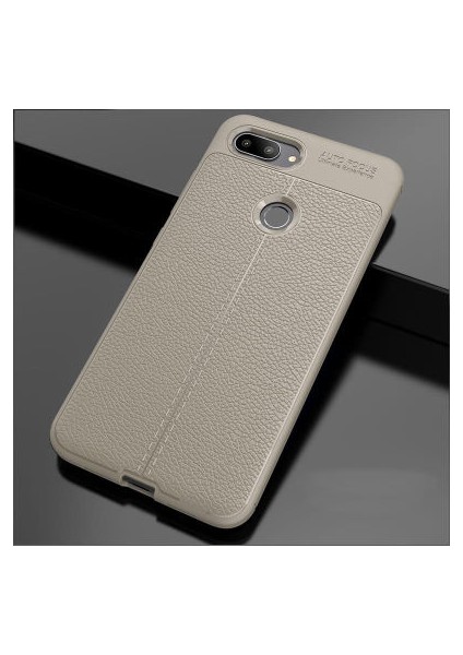 Xiaomi Mi 8 Lite Kılıf Deri Silikon Yüzeyli Yüksek Kaliteli Silikondan Üretilmiş Premium Silikon Kapak Ryc/niss