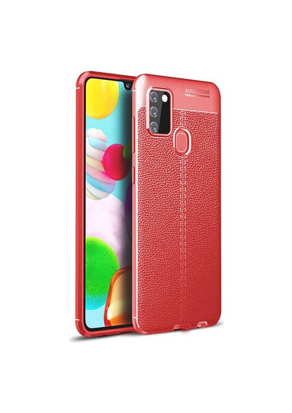Samsung Galaxy A21S Kılıf Deri Silikon Yüzeyli Yüksek Kaliteli Silikondan Üretilmiş Premium Silikon Kapak Ryc/niss