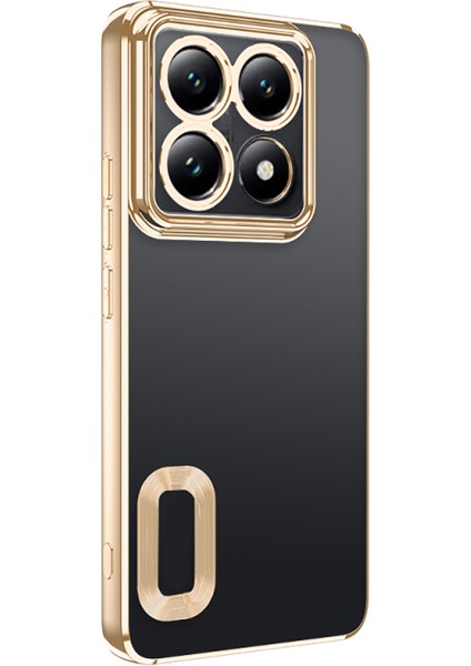 Xiaomi 14T Pro Kılıf Kenarları Lazer Renkli ve Logo Detaylı Şık Esnek Premium Silikon Kapak Ryc/omega