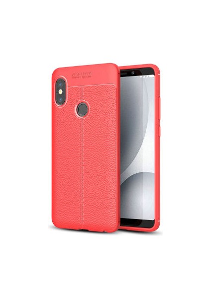 Redmi Note 5 Pro Kılıf Deri Silikon Yüzeyli Yüksek Kaliteli Silikondan Üretilmiş Premium Silikon Kapak Ryc/niss