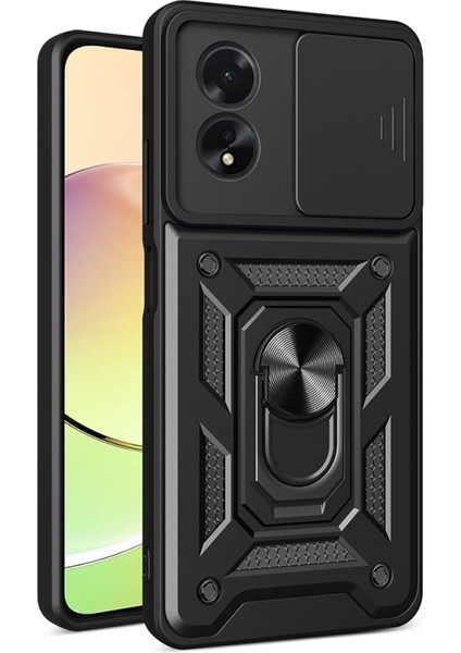 Oppo A38 Kılıf Tam Koruma Sağlayan Çift Katmanlı Sert Tank Kapak Ryc/sürgülü