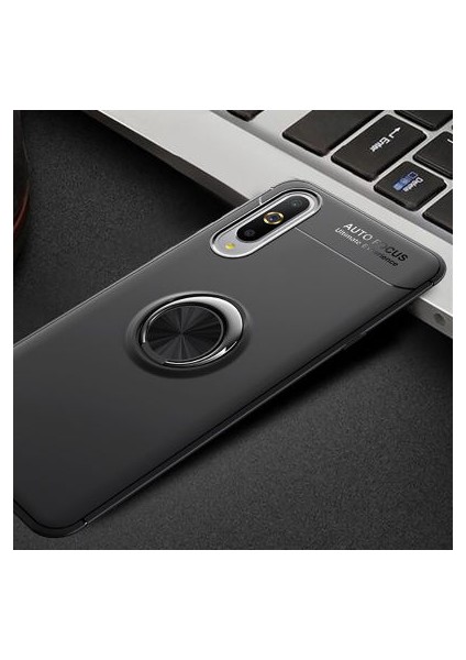 Xiaomi Mi A3 Kılıf Yüzüğü Stant ve Araç Tutucu Olabilen Şık Esnek Premium Silikon Kapak Ryc/ravel