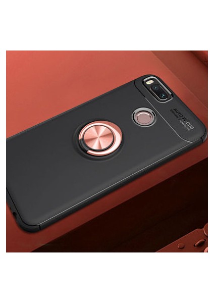 Xiaomi Mi 5x Kılıf Yüzüğü Stant ve Araç Tutucu Olabilen Şık Esnek Premium Silikon Kapak Ryc/ravel