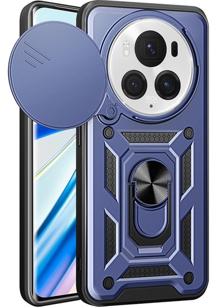 Honor Magic 6 Pro Kılıf Tam Koruma Sağlayan Çift Katmanlı Sert Tank Kapak Ryc/sürgülü