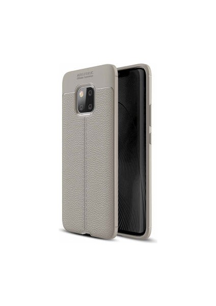 Huawei Mate 20 Pro Kılıf Deri Silikon Yüzeyli Yüksek Kaliteli Silikondan Üretilmiş Premium Silikon Kapak Ryc/niss