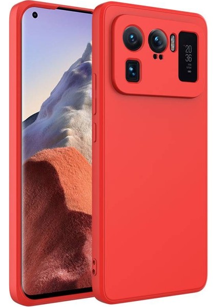 Xiaomi Mi 11 Ultra Kılıf Içi Telefonu Çizmeyen Kadife Kaplı Dışı Soft Yapılı Esnek Lansman Kapak Ryc/mara