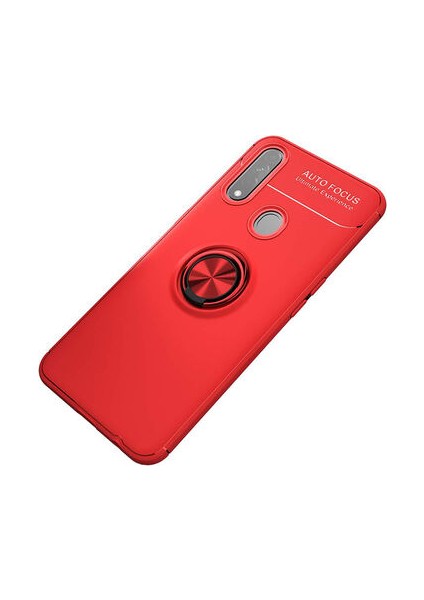 Oppo A31 Kılıf Yüzüğü Stant ve Araç Tutucu Olabilen Şık Esnek Premium Silikon Kapak Ryc/ravel