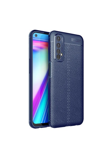 Realme 7 Kılıf Deri Silikon Yüzeyli Yüksek Kaliteli Silikondan Üretilmiş Premium Silikon Kapak Ryc/niss
