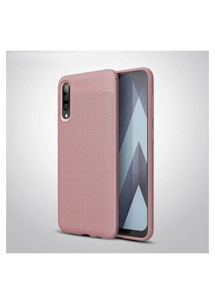 Samsung Galaxy A70 Kılıf Deri Silikon Yüzeyli Yüksek Kaliteli Silikondan Üretilmiş Premium Silikon Kapak Ryc/niss