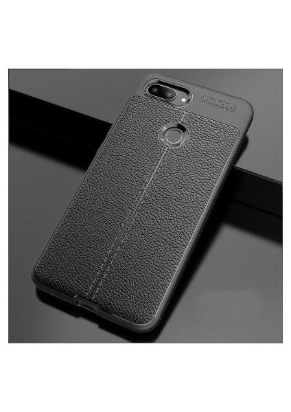 Xiaomi Mi 8 Lite Kılıf Deri Silikon Yüzeyli Yüksek Kaliteli Silikondan Üretilmiş Premium Silikon Kapak Ryc/niss