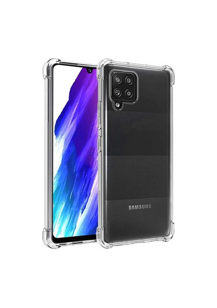 Samsung Galaxy M12 Kılıf Köşe Korumalı Şeffaf Sert Premium Silikon Kapak Ryc/nitro