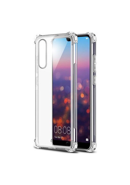 Huawei P20 Pro Kılıf Köşe Korumalı Şeffaf Sert Premium Silikon Kapak Ryc/nitro
