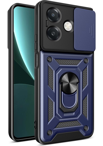 Oppo A3X Kılıf Kamera Sürgülü ve Tam Koruma Sağlayan Sert Puma Silikon Kılıf