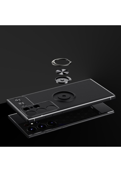 Realme C25 Kılıf Yüzüğü Stant ve Araç Tutucu Olabilen Şık Esnek Premium Silikon Kapak Ryc/ravel fiyatları