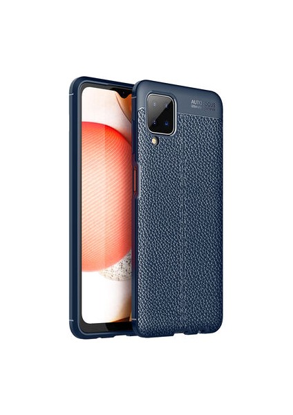 Samsung Galaxy A12 Kılıf Deri Silikon Yüzeyli Yüksek Kaliteli Silikondan Üretilmiş Premium Silikon Kapak Ryc/niss