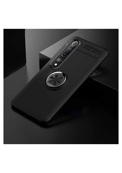 Xiaomi Mi 10 Kılıf Yüzüğü Stant ve Araç Tutucu Olabilen Şık Esnek Premium Silikon Kapak Ryc/ravel