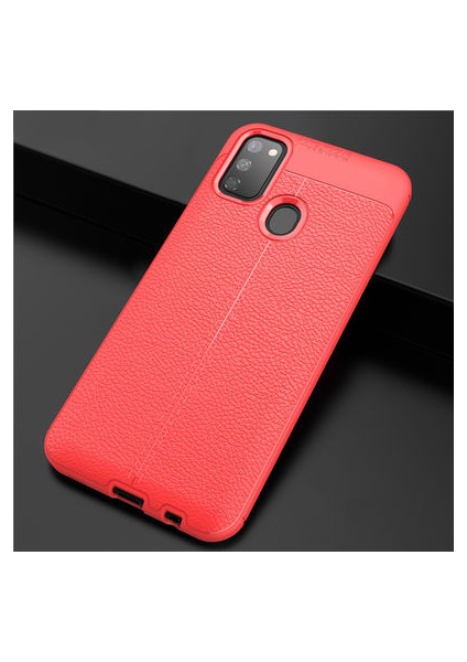 Samsung Galaxy M30S Kılıf Deri Silikon Yüzeyli Yüksek Kaliteli Silikondan Üretilmiş Premium Silikon Kapak Ryc/niss