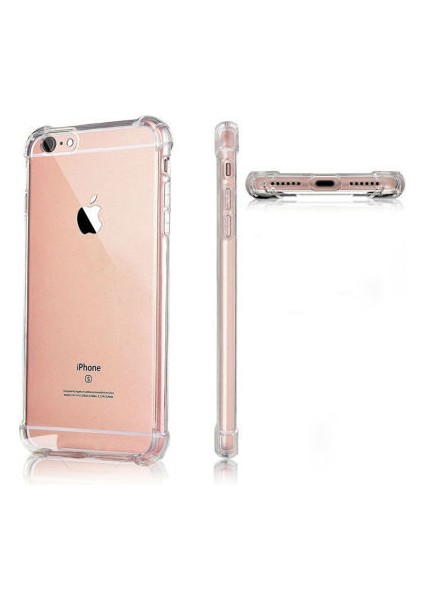 iPhone 7 Kılıf Köşe Korumalı Şeffaf Sert Premium Silikon Kapak Ryc/nitro