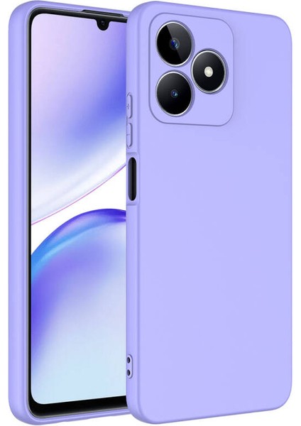 Realme C53 Kılıf Içi Telefonu Çizmeyen Kadife Kaplı Dışı Soft Yapılı Esnek Lansman Kapak Ryc/mara