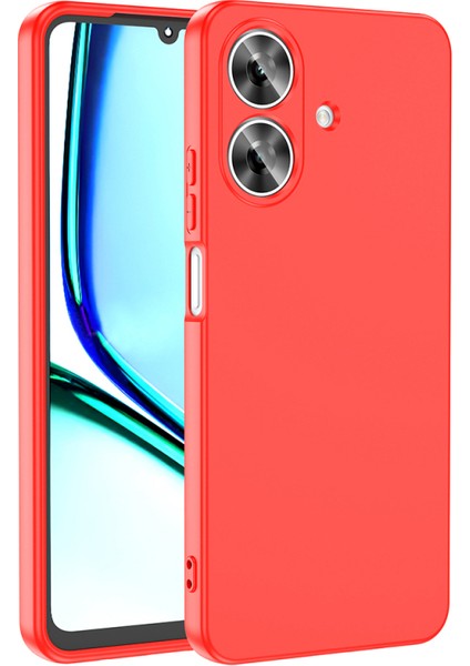 Realme Note 60 Kılıf Içi Telefonu Çizmeyen Kadife Kaplı Dışı Soft Yapılı Esnek Lansman Kapak Ryc/mara