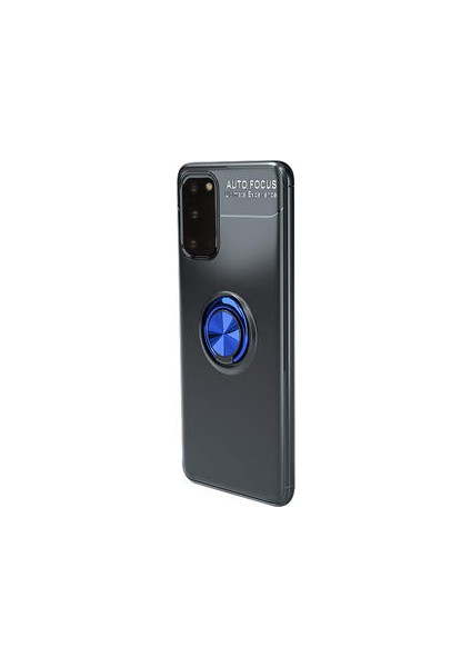 Samsung Galaxy S20 Kılıf Yüzüğü Stant ve Araç Tutucu Olabilen Şık Esnek Premium Silikon Kapak Ryc/ravel