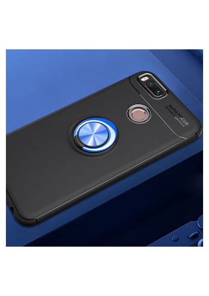 Xiaomi Mi 5x Kılıf Yüzüğü Stant ve Araç Tutucu Olabilen Şık Esnek Premium Silikon Kapak Ryc/ravel