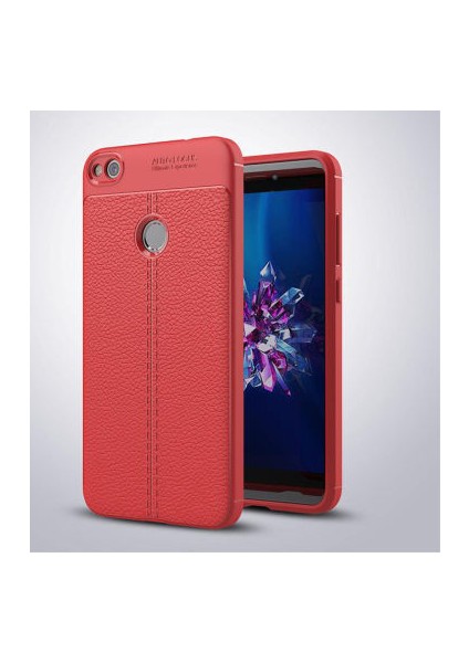 Huawei P9 Lite Mini Kılıf Deri Silikon Yüzeyli Yüksek Kaliteli Silikondan Üretilmiş Premium Silikon Kapak Ryc/niss