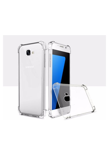 Samsung Galaxy J7 Prime Kılıf Köşe Korumalı Şeffaf Sert Premium Silikon Kapak Ryc/nitro