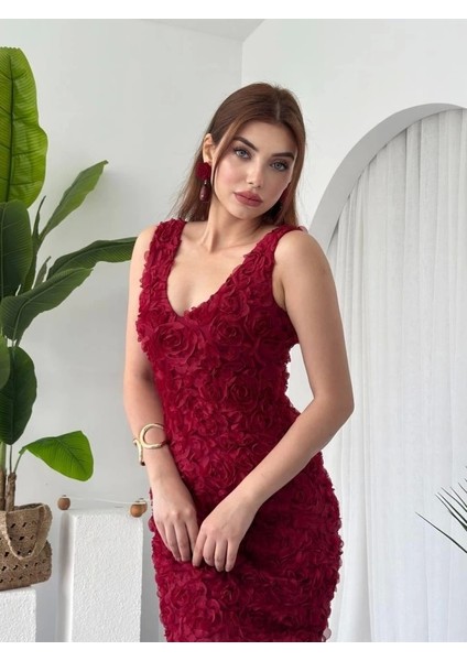 Kren Gül Detaylı Elbise modelleri