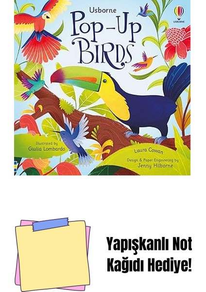 Pop-Up Birds + Yapışkanlı Not Kağıdı