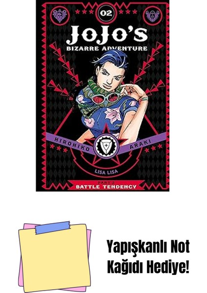 Jojo's Bizarre Adventure: Part 2--Battle Tendency Volume 2 + Yapışkanlı Not Kağıdı