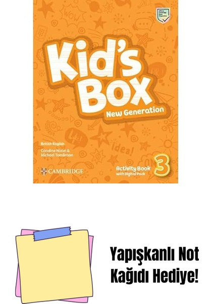 Kid's Box New Generation Level 3 Activity Book With Digital Pack British English + Yapışkanlı Not Kağıdı