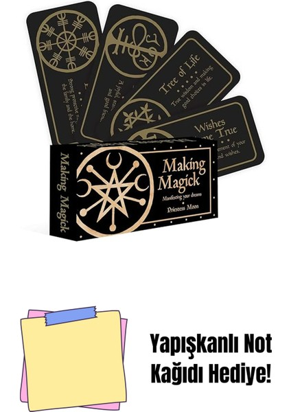 Makıng Magıck (Kapak Resmi Değişebilir): Manifesting Your Dreams + Yapışkanlı Not Kağıdı