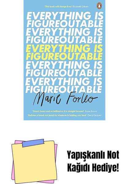Everything Is Figureoutable: The #1 New York Times Bestseller (Kapak Değişebilir) + Yapışkanlı Not Kağıdı