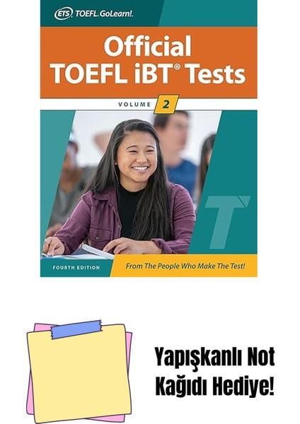 Official Toefl Ibt Tests Volume 2, Fourth Edition + Yapışkanlı Not Kağıdı