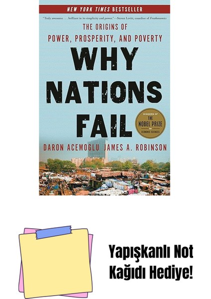 Why Nations Fail: The Origins Of Power, Prosperity, And Poverty + Yapışkanlı Not Kağıdı