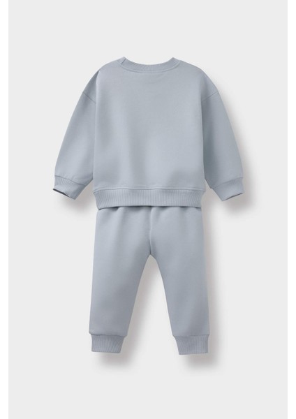 Erkek Bebek 2'li Takım Baskılı Sweatshirt Eşofman Altı E8985A525AU fırsatları