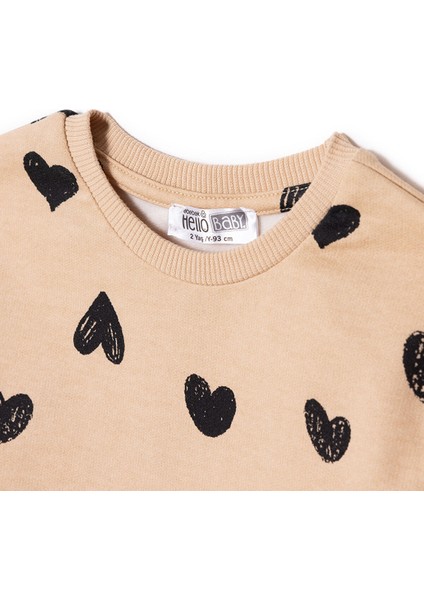 Kız Bebek Sweatshirt - Tayt Bisiklet Yaka Uzun Kol modelleri