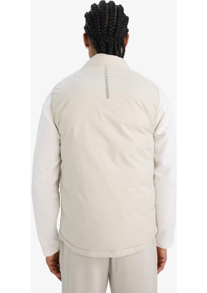 Fit Su İtici Rüzgar Geçirmez Slim Fit Dar Kesim Fermuarlı Cepli Şişme Yelek E9215AX25AU