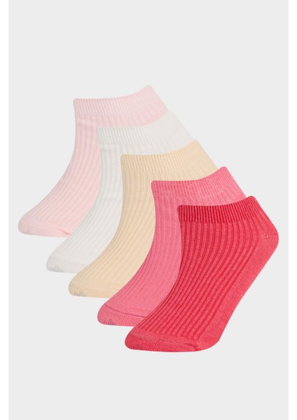 Kız Çocuk 5'li Pamuklu Patik Çorap F9010A8NS