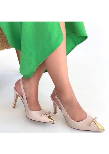 Joye Bej Cilt Topuklu Ayakkabı fırsatları