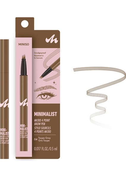 Serisi 4 Uçlu Mikro Kaş Kalemi (04 Gri Kahve) fiyatları