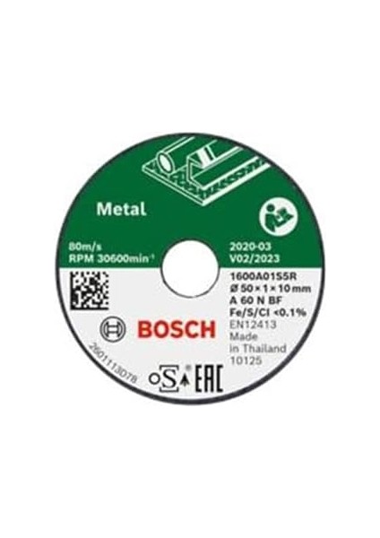 Professional 3 Adet Kesme Diski (Metal İçin, Çap 50 Mm, Aksesuar Bosch Professional Easycut & Grind) fiyatları