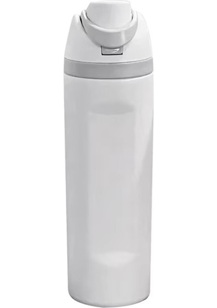 24OZ 304 Paslanmaz Çelik Su Şişesi Taşınabilir Isı Yalıtımlı Içme Bardağı (Bpa Içermez, Fda Sertifikalı Değildir)-Beyaz (Yurt Dışından)