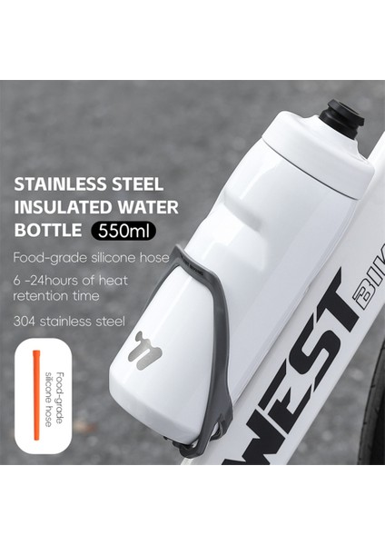 West Bıkıng YP0721053 550 ml Paslanmaz Çelik Yalıtımlı Spor Bisiklet Su Şişesi (Bpa Içermez, Fda Yok)-Beyaz (Yurt Dışından) modelleri