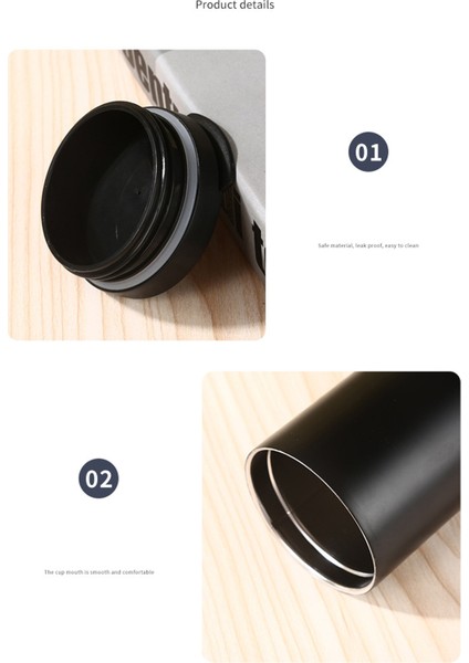 500 ml 304 Paslanmaz Çelik Yalıtımlı Bardak Araba Ofis Okul Su Şişesi (Bpa Içermez, Fda Sertifikası Yok)-Beyaz (Yurt Dışından) fiyatları