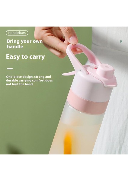 Taşınabilir Sis Sprey Su Şişesi 650 ml Pc+Pp Spor Su Bardağı (Bpa Içermez, Fda Yok)-Siyah (Yurt Dışından) indirimleri