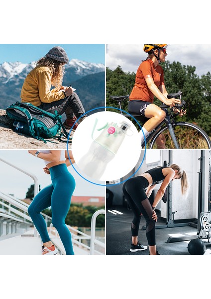 Ahastyle 590ML 2'si 1 Arada Sis/sprey Su Bardağı Kamp Şişesi Pe+Pc Askılı Açık Hava Spor Su Şişesi (Bpa Içermez, Fda Sertifikalı)-Beyaz (Yurt Dışından) indirimleri